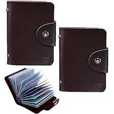 Stealodeal Brown 28 Slots Leather Debit/Credit/ATM Card Holder for Men & Women