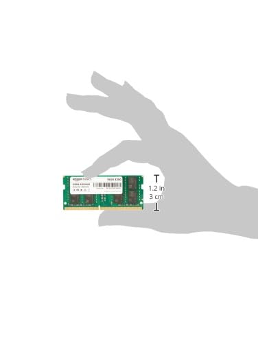 Amazon Basics DDR4 3200MHz 16GB Laptop RAM Memory | SO-DIMM | High-Speed Performance | Energy Efficient | Easy Installation