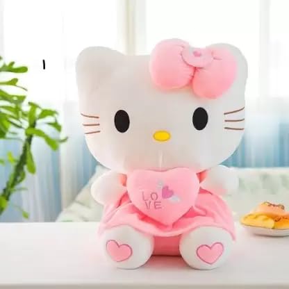 AVS Soft Toy Kitti Pink Teddy Bear Diwali Gift for Girl Kids Babies at Couple Birthdays, Anniversary, Valentine's Day, Girlfriend, Sister, Wife, Special Occasions Dipawali (Size 20 cm)