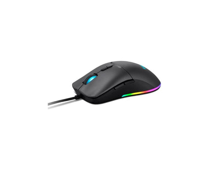 Lenovo M210 RGB Gaming Wired USB Mouse, Ambidextrous, 7-Buttons, 8000 DPI with 4 Levels DPI Switch, 3-Zone RGB Backlight, 3Year Warranty, (GY51M74265)