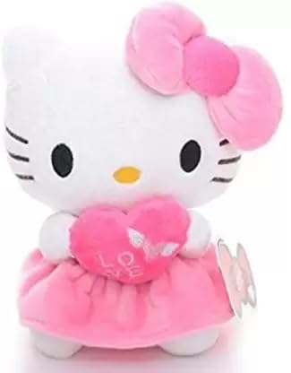 AVS Soft Toy Kitti Pink Teddy Bear Diwali Gift for Girl Kids Babies at Couple Birthdays, Anniversary, Valentine's Day, Girlfriend, Sister, Wife, Special Occasions Dipawali (Size 20 cm)