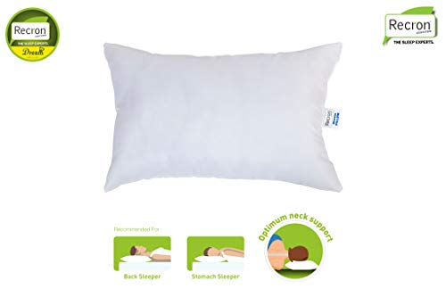 Recron Certified Dream Fibre Pillow (41X61, Fiber;Microfiber, White, Pack Of 2)