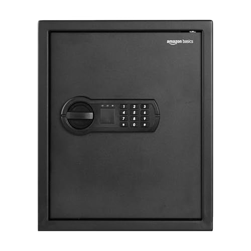 Amazon Basics Digital Safe With Electronic Keypad Locker For Home, Gross Capacity - 49L (Net - 43L ), Black