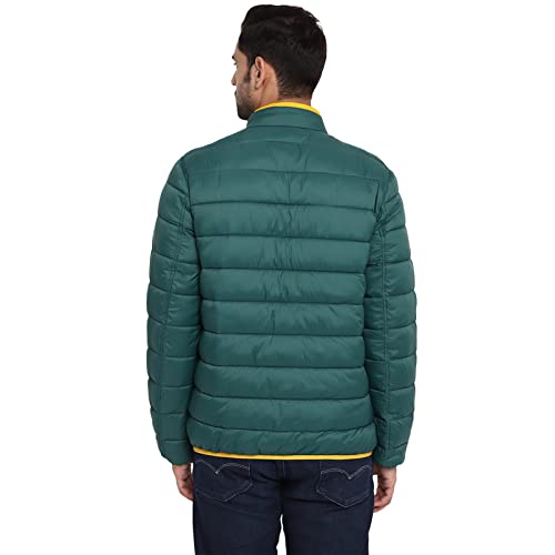 Royal Enfield Men Nylon Versible Quilted Down Standard Length Jacket