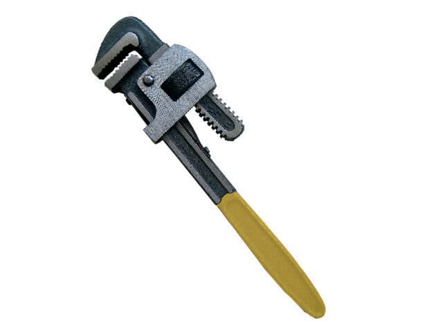 STANLEY 71-642 12'' 300 mm Stilson Type Pipe Wrench Ideal for Construction & Heavy-Duty Applications for Industrial & Professional Use, YELLOW & BLACK