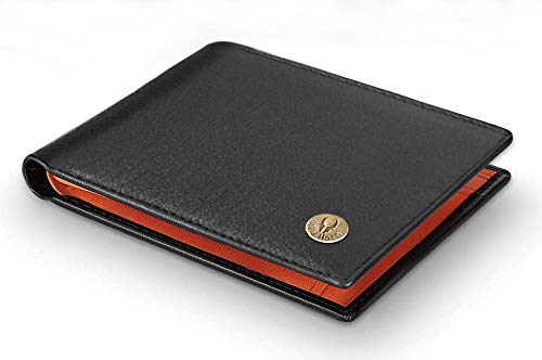 WildHorn Black & Tan Leather Wallet for Men I Ultra Strong Stitching I 6 Card Slots I 2 Currency & 2 Secret Compartments I 1 Coin Pocket