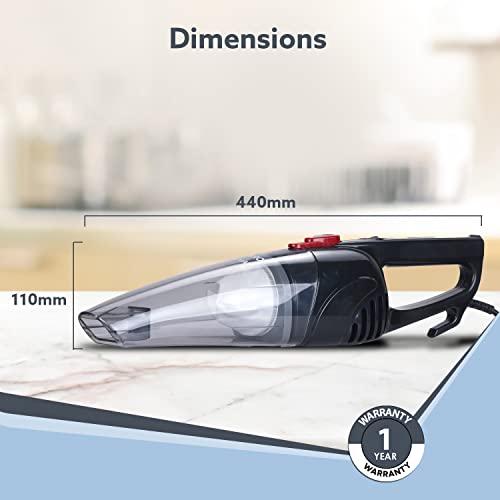 AGARO Regal 800 Watts Handheld Vacuum Cleaner, lightweight & durable Body (Black)