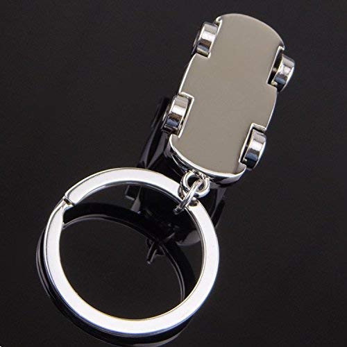 Upside down image of Metal Car Keychain