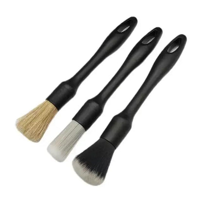 Purezo Soft Car Detailing Brush Set of 3 | for Auto Detailing Wheel Interior Cleaning Brush