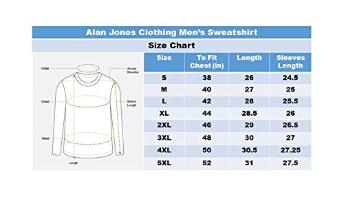 Alan Jones Clothing Men's Cotton Hooded Regular Fit Sweatshirt