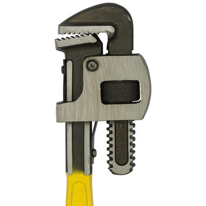 STANLEY 71-642 12'' 300 mm Stilson Type Pipe Wrench Ideal for Construction & Heavy-Duty Applications for Industrial & Professional Use, YELLOW & BLACK