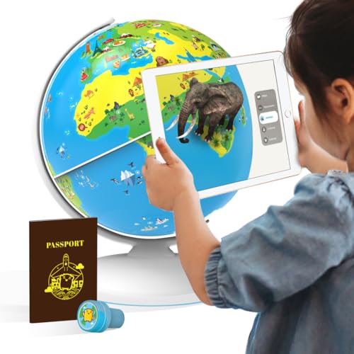 Shifu Educational Globe for Kids with 1000+ Facts on Animals, Places, Monuments and More - Orboot Earth Augmented Reality Based Fun Learning, Interactive Game ( 4-10 Years)