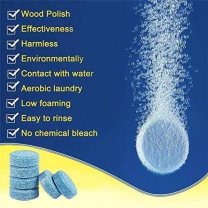 Radiant Concentrated Automotive Glass Wiper Cleaning Tablets, Car Windshield Washer Solid Tablets, Glass Cleaner Tablets (Pack of 30)