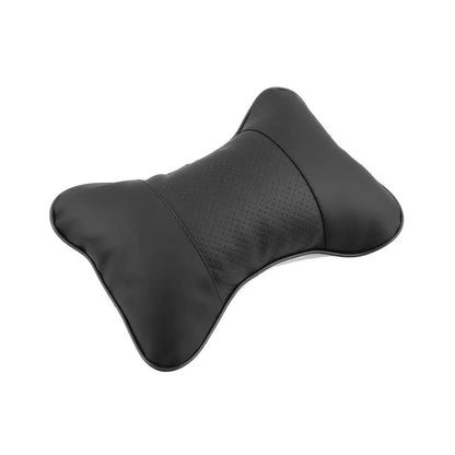 Clear view of DETACHI Faux Leather Car Neck Rest Pillow