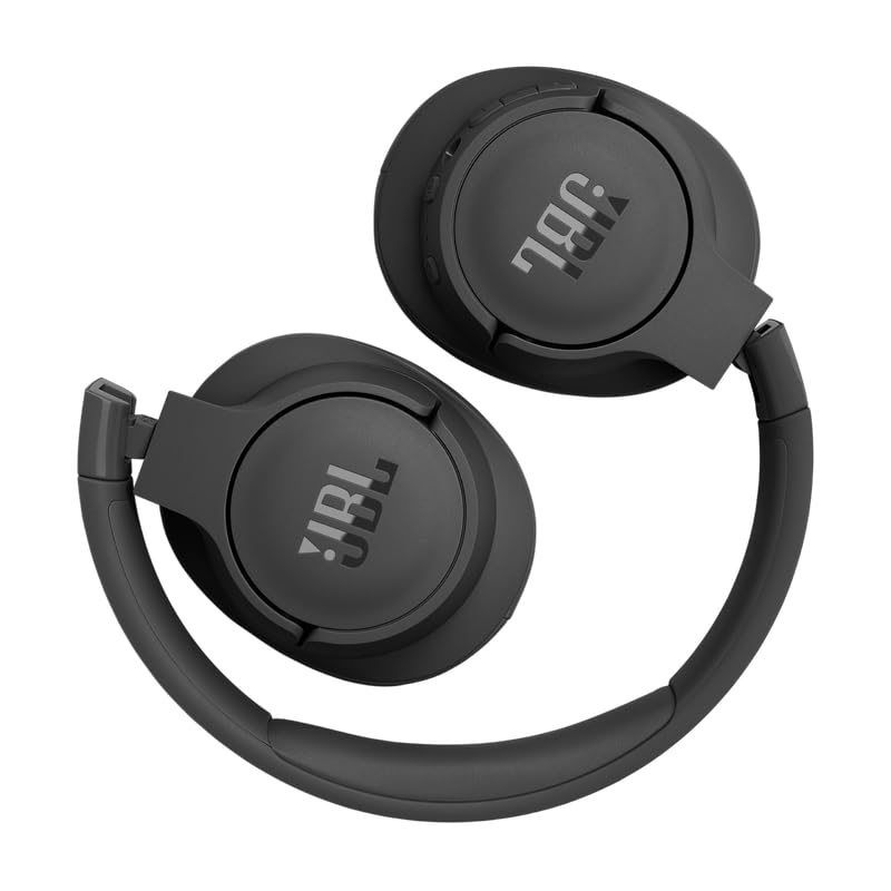 JBL Tune 770NC Wireless Over Ear ANC Headphones with Mic, Upto 70 Hrs Playtime, Speedcharge, Google Fast Pair, Dual Pairing, BT 5.3 LE Audio, Customize on Headphones App (Black)