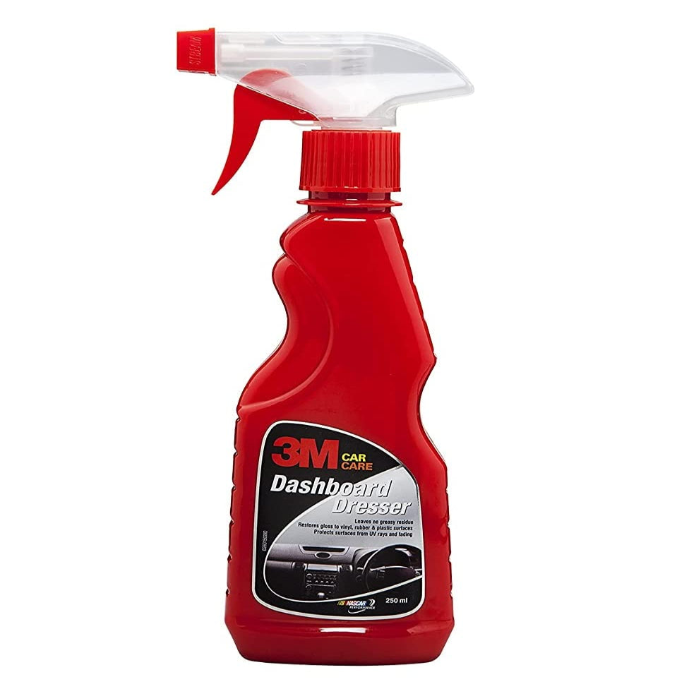 3M Car Dashboard Dresser (250 ml) | Restores Gloss and Shine on Dashboard and Other Plastic Parts | Protection from UV Rays and Fading