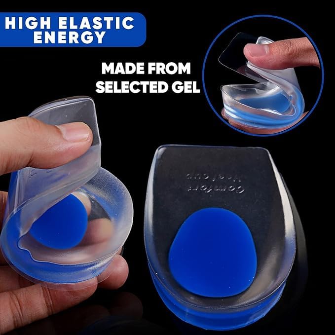 GOOD FIND Silicone Shoe Heel Pad Shoe Support Pad Height Increase Insole Shoes Insoles Heel Pad for Heel Pain Heel Cups Shoes Sole Shoe Bite Protector for Men and Women (Insole)