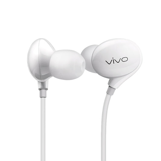 vivo Xe710 Wired Type C Earphones with Mic for Clear Calling, Powerful Audio,1.25M Cable (White, in The Ear) - in Ear