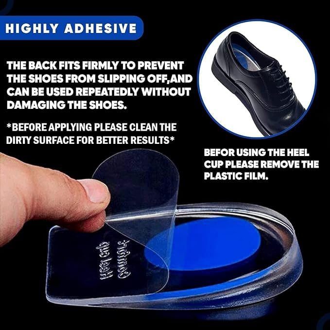 GOOD FIND Silicone Shoe Heel Pad Shoe Support Pad Height Increase Insole Shoes Insoles Heel Pad for Heel Pain Heel Cups Shoes Sole Shoe Bite Protector for Men and Women (Insole)