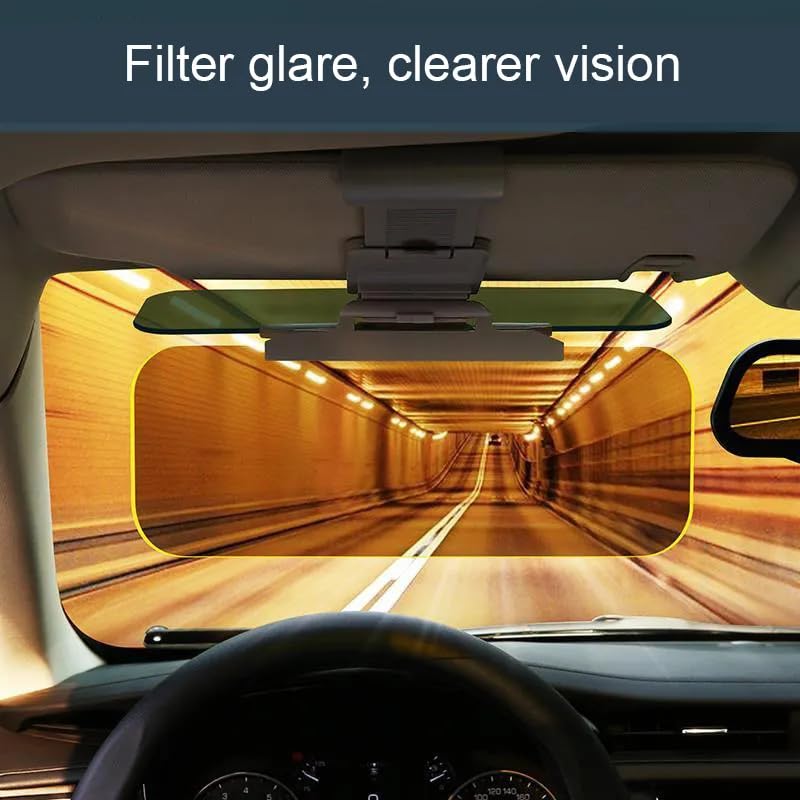 Night view of Car Sun Visor Extender Anti-Glare Blocker