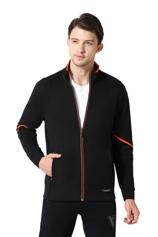 Van Heusen Men Sport Zip Front Jacket - Media Pocket, Breathable