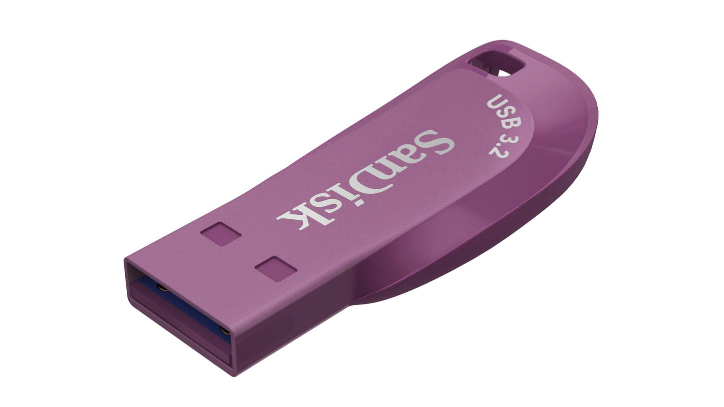 SanDisk Ultra Shift USB Flash Drive 128GB, USB 3.2 Gen 1, Cattleya Orchid Colour