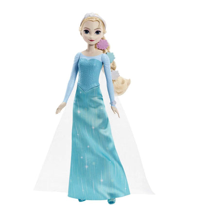 Disney Frozen Toys, Elsa Fashion Doll in Signature Blue Dress and 9 Accessories Inspired by Frozen Movies, Gifts for Kids