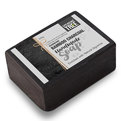 Speaking Tree Specially Formulated and Cold Processed Deodorizing Bamboo Charcoal Handmade Soap to Cleanse Skin Naturally and A Beautifully Refreshing Aroma (100 Gm)