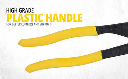 STANLEY 71-669 10'' Steel Slim Water Joint Curve Pump Plier with Anti-Corrosion Properties for Plumbing Use, YELLOW & BLACK