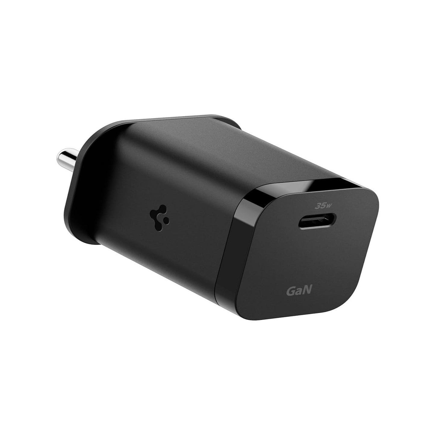 Spigen PE2213 GaN 35W Wall Charger for iPhone 16/15/14/13/12, PPS Support for Samsung Galaxy S24, S23, S22, Oneplus, Vivo and More [Improved Version] - Black