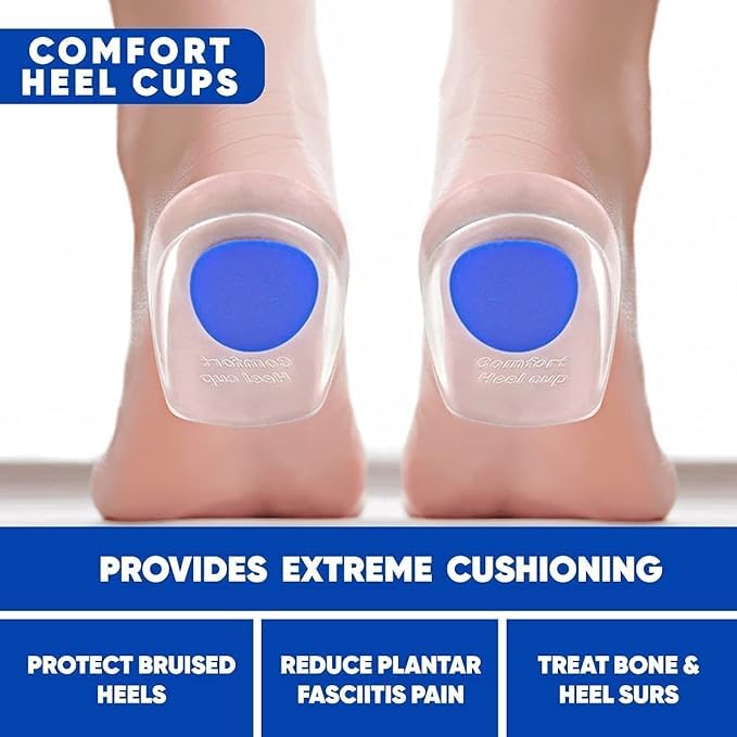 GOOD FIND Silicone Shoe Heel Pad Shoe Support Pad Height Increase Insole Shoes Insoles Heel Pad for Heel Pain Heel Cups Shoes Sole Shoe Bite Protector for Men and Women (Insole)