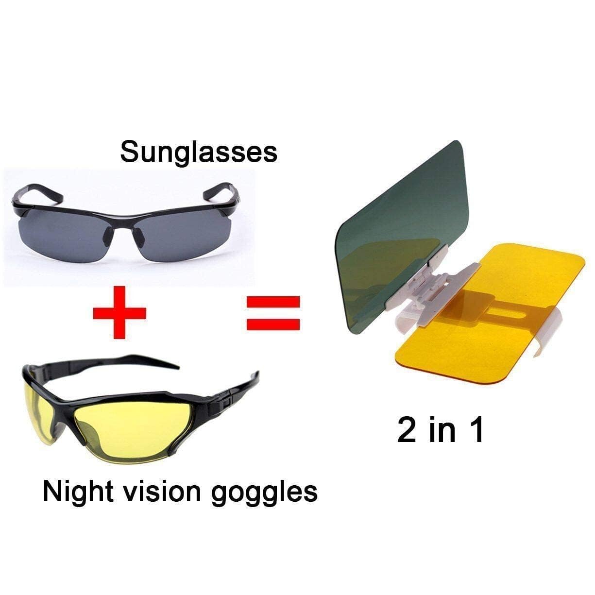 Car sun visor extender will replace your sunglasses and night vision goggles