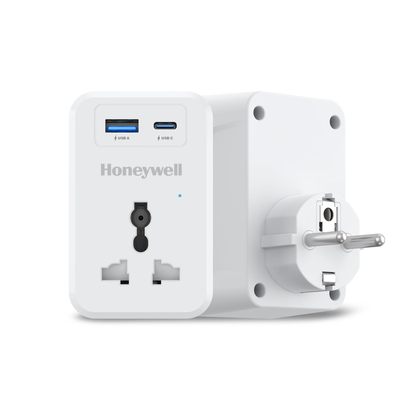 Honeywell 3 Out Surge Cube, Spike Guard, 1 Outlet, PD20W & USB A Port, 255 Joules, Charge On The Go, Device Secure Warranty, Automatic Overload Protection, 3 Years Manufacturer Warranty