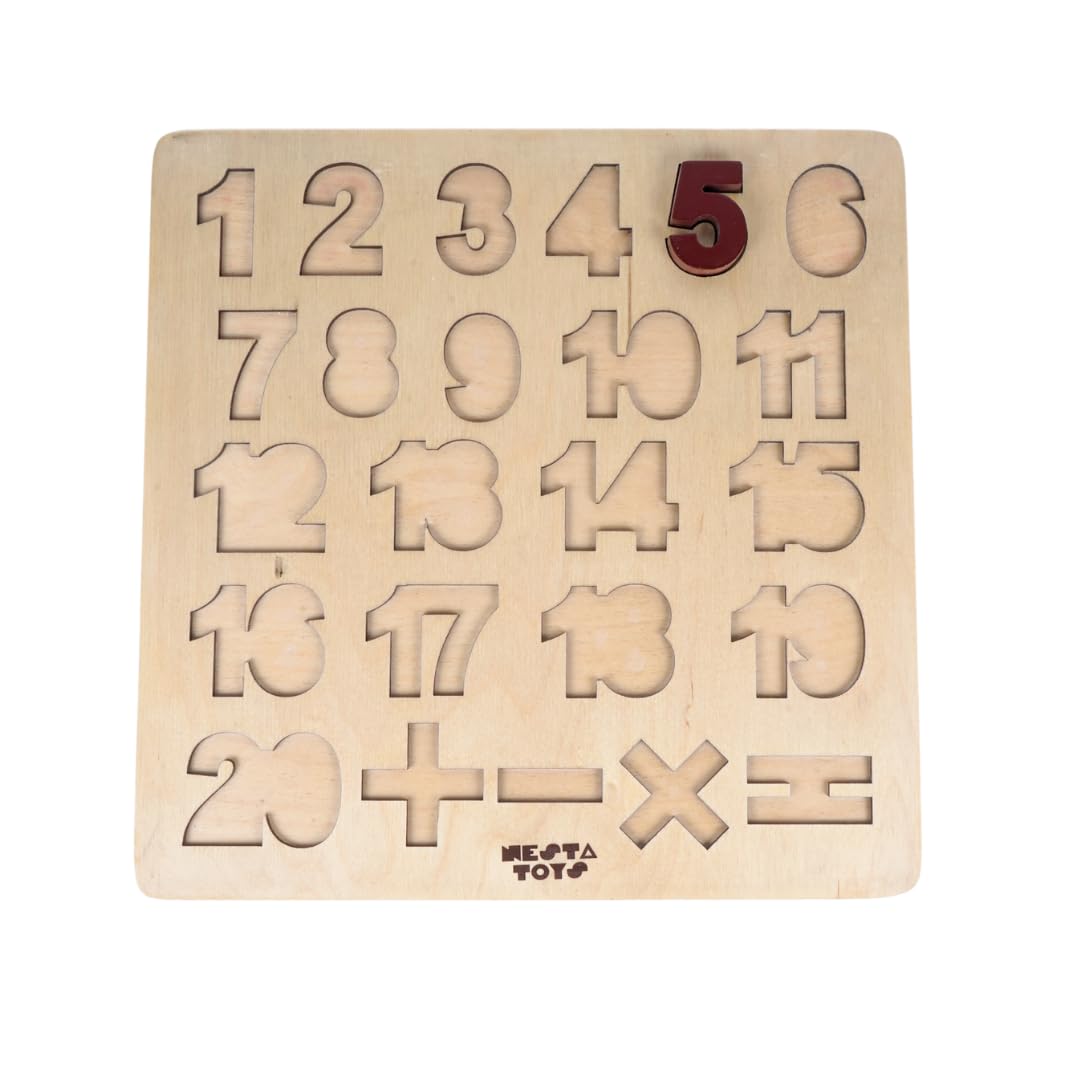 NESTA TOYS - Wooden Number Puzzle Toys