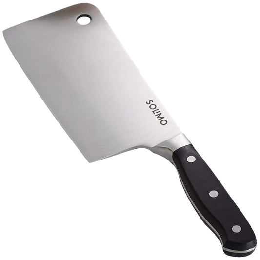 Amazon Brand - Solimo Premium High-Carbon Stainless Steel Meat Cleaver/Knife