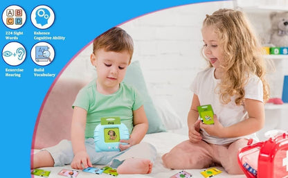 Storio Toys Rechargeable Educational Learning Talking Flash Cards for 2 Year Old Kids Boys Girls Baby Montessori Toys