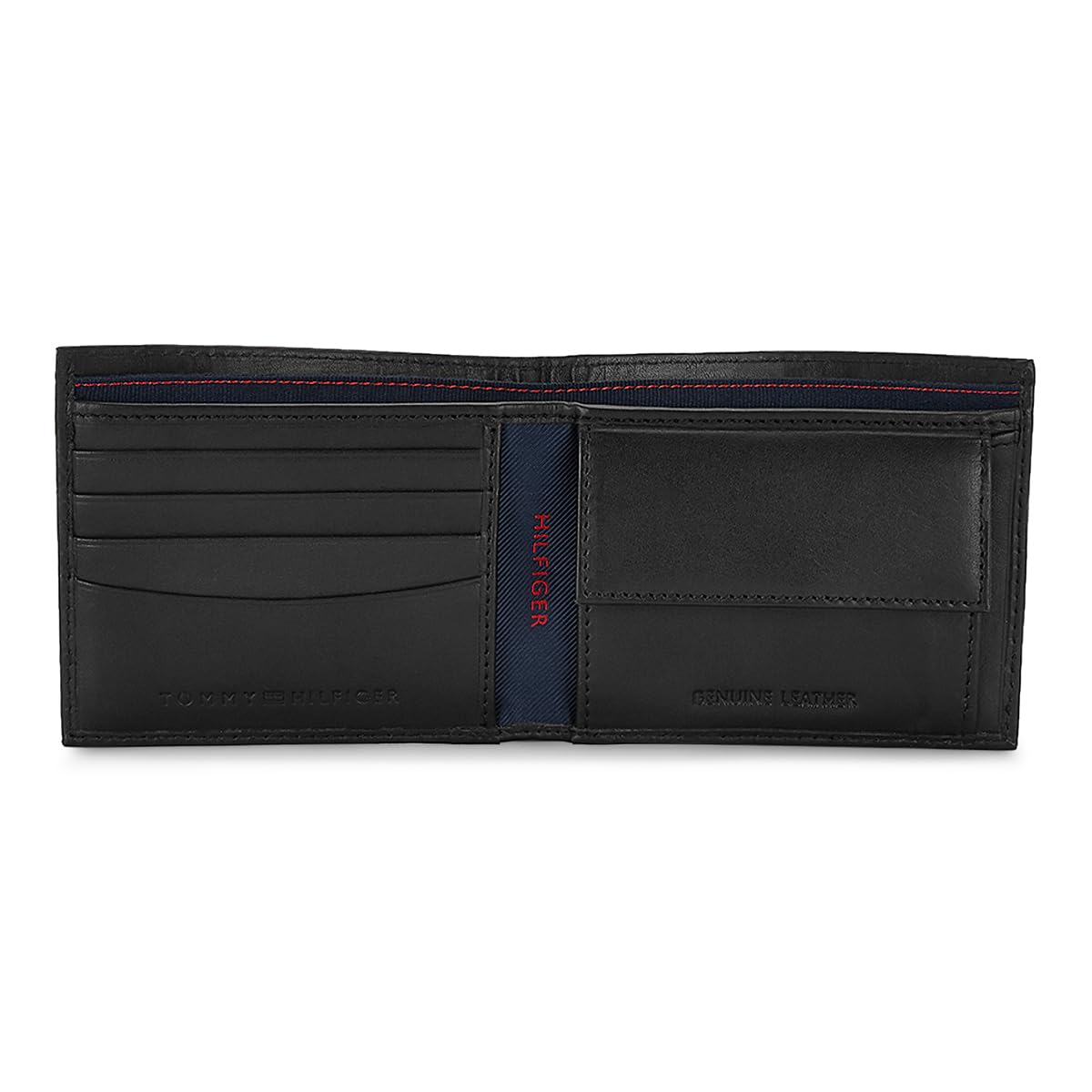 Tommy Hilfiger Castell Black Leather Men's Wallet