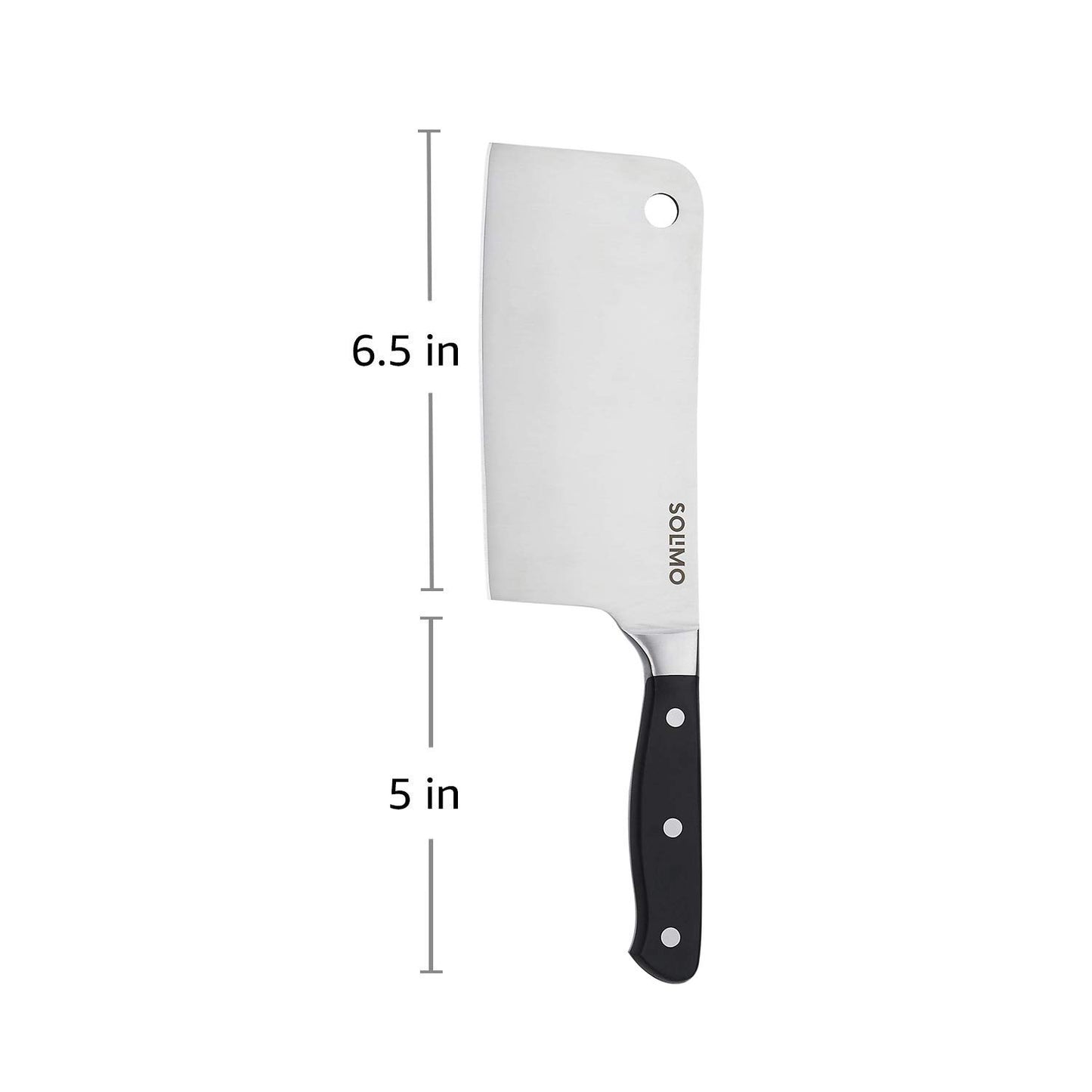 Amazon Brand - Solimo Premium High-Carbon Stainless Steel Meat Cleaver/Knife