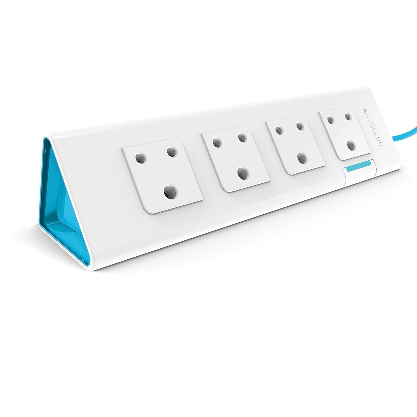 Anchor by Panasonic 4 way Extension Board Socket with Single Switch | 4 Way Socket with 1.5 Mtr Extension Cord | Multi Plug Socket for Home Wall, Office (22061)