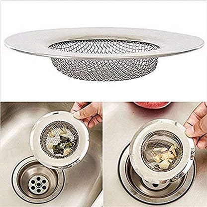 Evaluemart Sink Strainer Kitchen Drain Wash Basin Filter Basket Stopper Drainer (Round Sink Strainer)