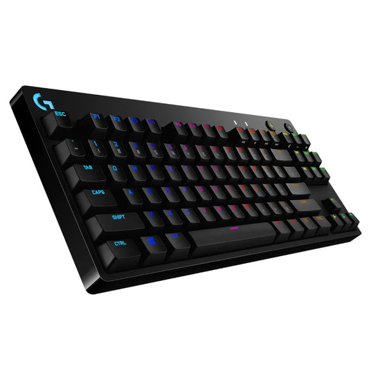 Logitech G PRO Mechanical Gaming Keyboard, Ultra Portable Tenkeyless Design, Detachable Micro USB Cable, 16.8 Million Color LIGHTSYNC RGB Backlit Keys,Black