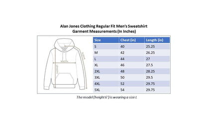 Alan Jones Clothing Men's Poly Cotton Hooded Neck Regular Fit Sweatshirt (Ss19-Rnhd11-Pblue-L_Persian Blue_L)