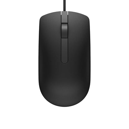 Dell MS116 Wired Optical Mouse, 1000DPI, LED Tracking, Scrolling Wheel, Plug and Play