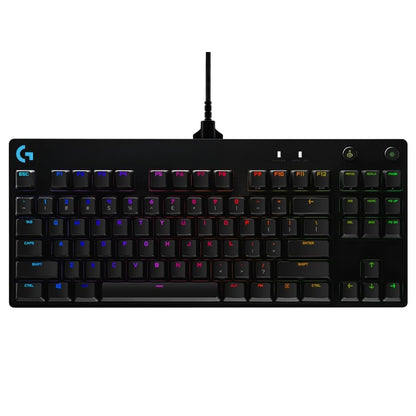 Logitech G PRO Mechanical Gaming Keyboard, Ultra Portable Tenkeyless Design, Detachable Micro USB Cable, 16.8 Million Color LIGHTSYNC RGB Backlit Keys,Black