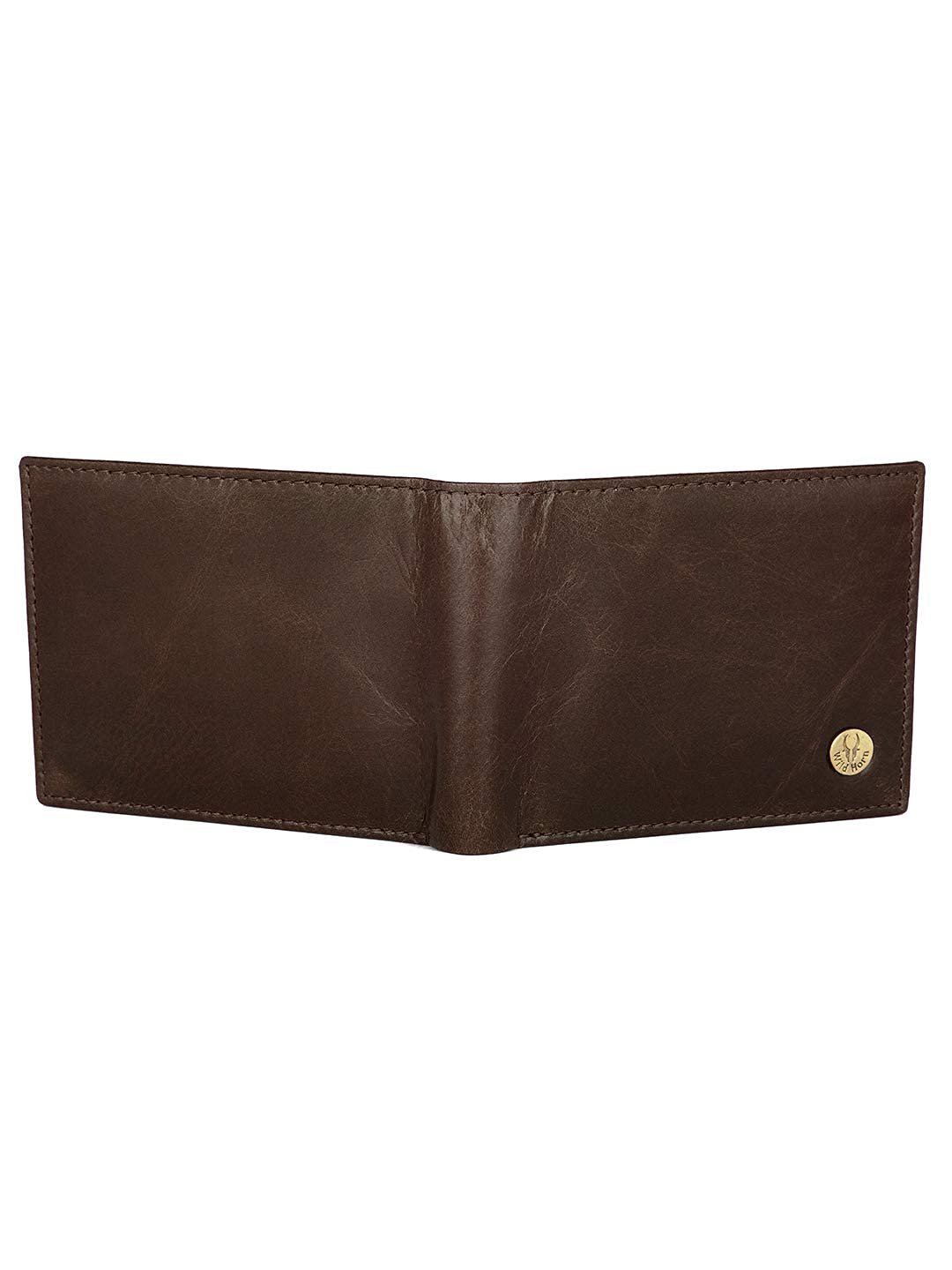 WildHorn Brown Leather Wallet for Men I Ultra Strong Stitching I 6 Card Slots I 2 Currency & 2 Secret Compartments I 1 Coin Pocket