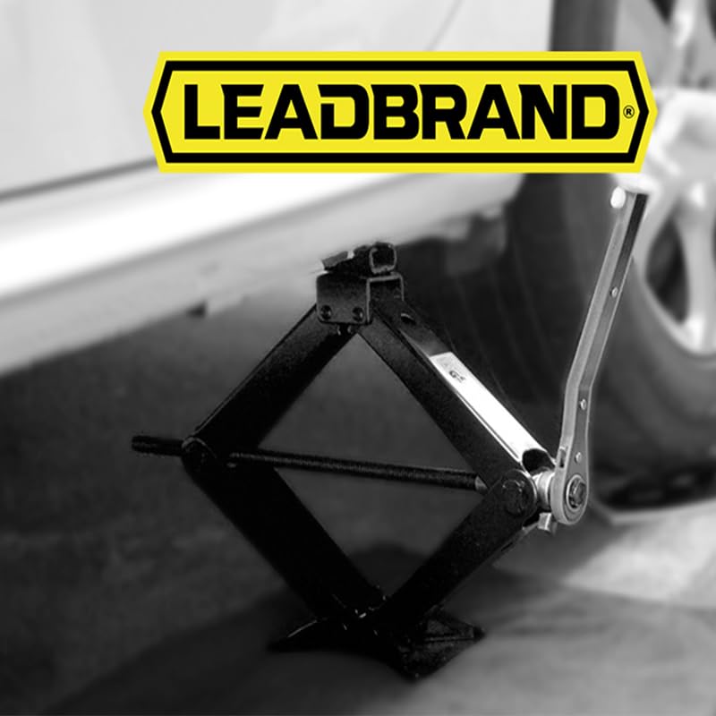 LEAD BRAND LEAD BRAND Scissor Jack 1.5 Tons(3,307 lbs) Capacity Saving Strength Design VA004