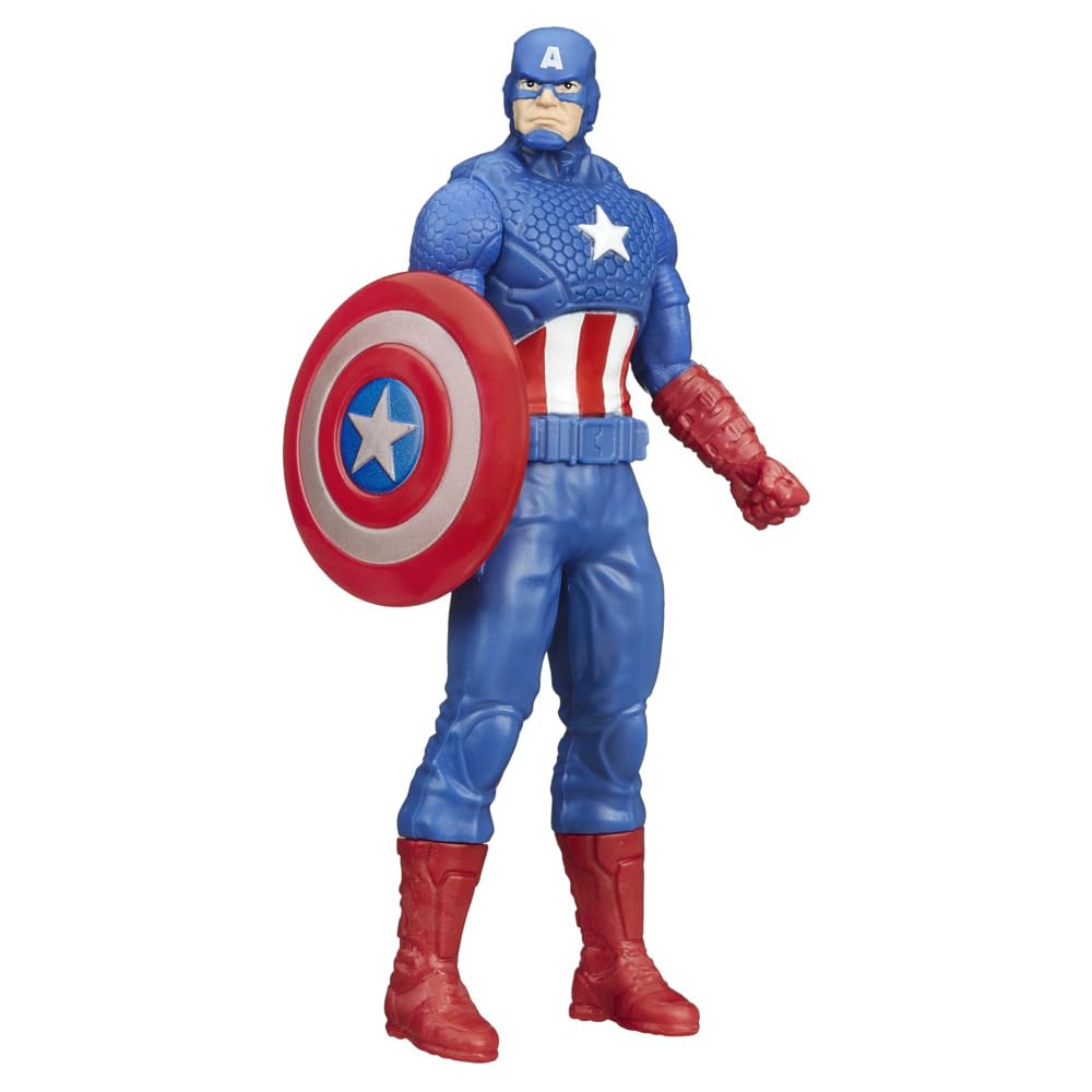 Marvel Captain America Action Figure, 6-Inch, Super Hero Toys and Figures for Kids Ages 4+