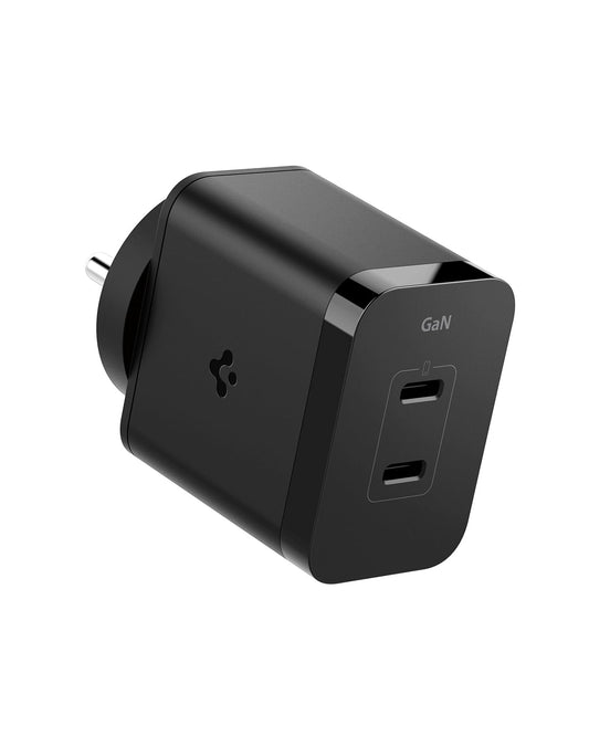 Spigen PE2211 GaN 45W USB-C Type Two Port Super Fast Wall Charger with PPS, for iPhone 15/14/13/12, Samsung Galaxy S24, S23, S22, Flip and Fold Series, Oneplus, Vivo and More