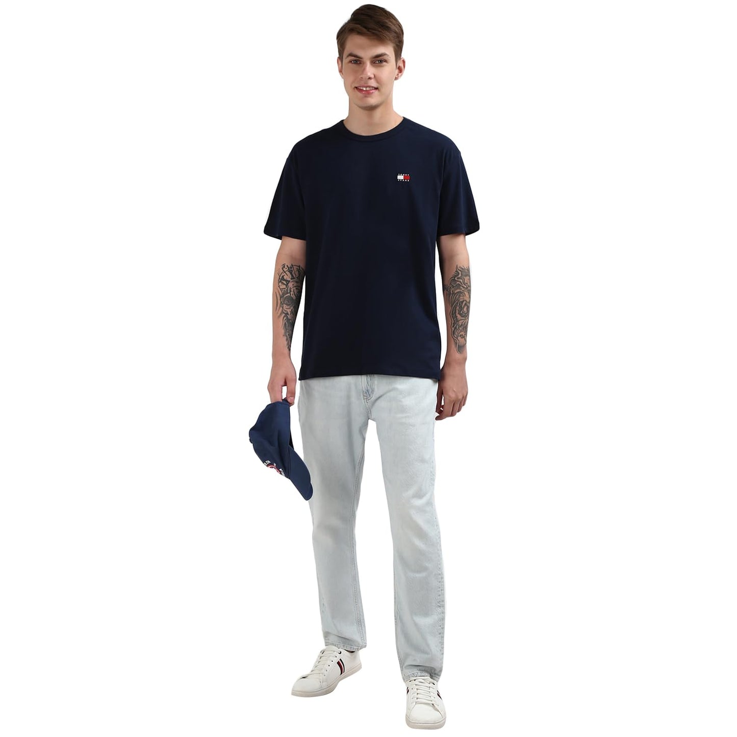 Tommy Hilfiger Cotton Solid Men Dad Fit Jeans