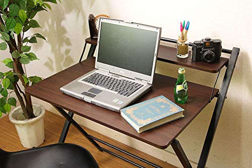 InnoFur Meleti Folding Table for Home and Office/Folding Table for Study/Work from Home Table/Foldable Laptop Desk/Multipurpose Utility Table (Regular Size, Brown)